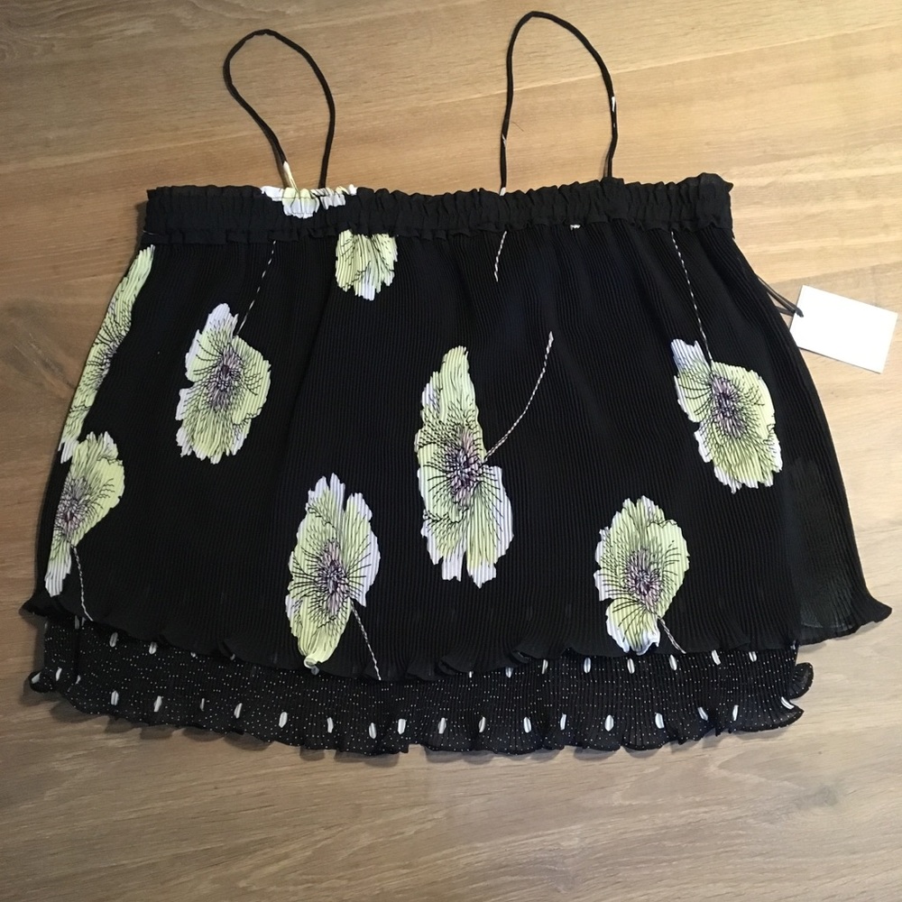 New w/tags 1.State mixed print pleated cami size L